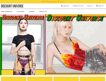 Tablet Screenshot of discountuniverse.com